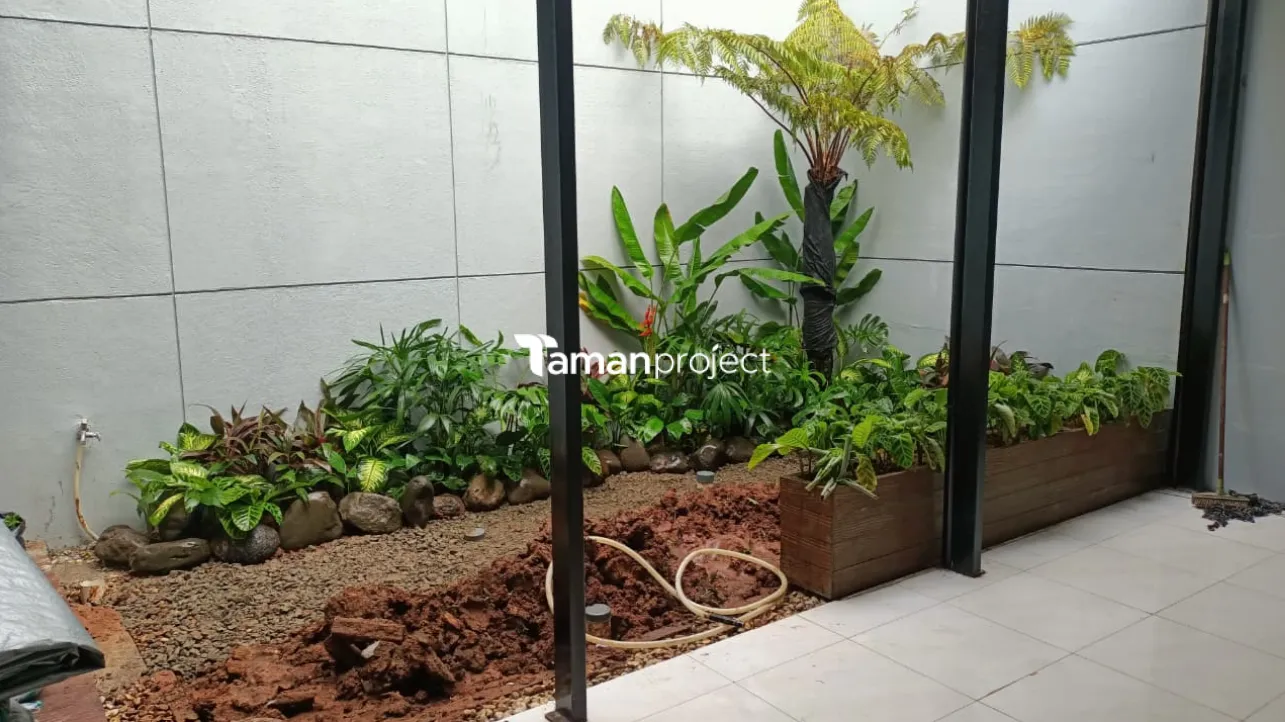 taman kering, zen garden, tropical garden, taman minimalis, bsd, tangerang